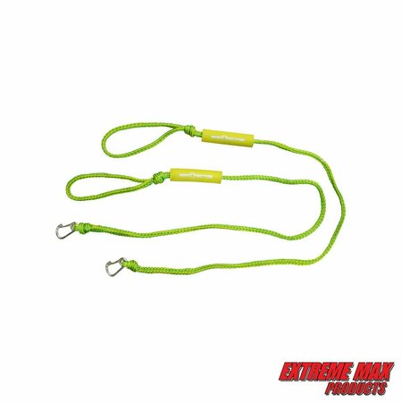 Extreme Max Extreme Max 3006.3132 BoatTector PWC Dock Line Value 2-Pack - 9', Green/Yellow 3006.3132